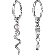 Pierre de Lune Boucles d'oreilles Maanesten Evelyn Earrings - Silver/Pearls