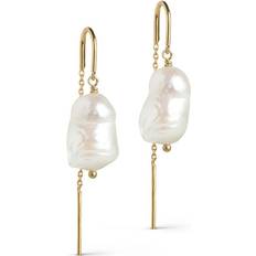 Perleøreringe ENAMEL Copenhagen Twin Earrings - Gold/Pearls