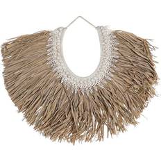 Fibre Vægdekorationer Dkd Home Decor Beige Brun Muslinger Fiber (70 x 3 x 57 cm) Vægdekorationer 2stk