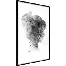Brugskunst Artgeist med ramme Head Full of Dreams Guld 20x30 Plakat