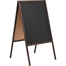 Glas Pinnwände vidaXL Double-sided Blackboard Cedar Wood Free Standing 60x80 cm Pinnwand