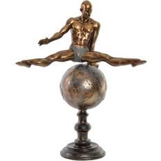 Oro Figuritas Dkd Home Decor Figura Decorativa Dorado Resina Gimnasta Moderno 36 x 19 x 46 cm Figurita