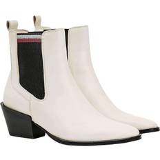 Beige Stivaletti alla Caviglia Tommy Hilfiger Essential Biker Boot - Black Female