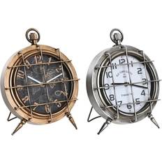 Glass Table Clocks Dkd Home Decor World Map Table Clock 29cm