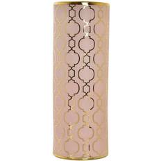 Gold Vases Dkd Home Decor Porcelain Pink Golden Oriental (13,5 x 13,5 x 36 cm) Vase