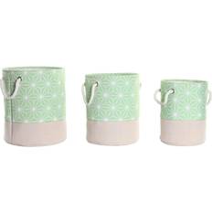 Dkd Home Decor Kurvesæt Polyester EVA Geometri (30 x 30 x 35 cm) Kurv