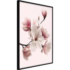 Artgeist med ramme Blooming Magnolias I Sort 30x45 Plakat