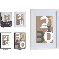 MDF Wanddecoraties Gift Decor Houten Fotolijst Wit Geschikt 21 x 30 cm 30 x 40 cm