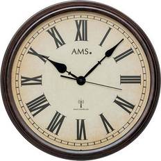 Verre Horloges murales AMS Retro 5977 Horloge murale 42cm