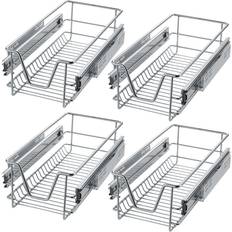 Tiroirs et Étagères de Cuisine tectake Trådkorg med skena 4st 27 cm
