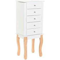 Smykkestativ Dkd Home Decor Smykkestativ MDF Romantisk (37 x 27 x 90 cm) Vægspejl