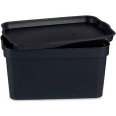 Kipit Multifunktionel Æske Antracit Plastik (14,5 x 11 x 29,5 cm) Opbevaringsboks