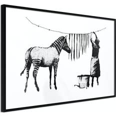 Arkiio Affisch Banksy: Washing Zebra [Poster] 60x40 Poster