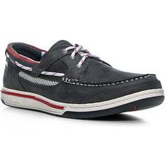 Grau - Herren Segelschuhe Sebago Mens Triton Three Eyelets Nbk Leather