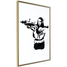 Arkiio Affisch Banksy Mona Lisa with Rocket Launcher [Poster] 30x Poster