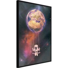 Artgeist med ramme The Whole World is a Playground Guld 40x60 Plakat