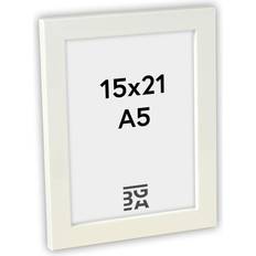 Ramme 15x21 Ramme White Wood Glossy 15x21 cm (A5) Ramme