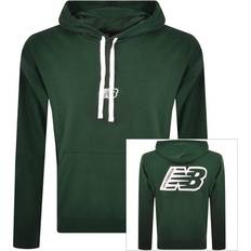 New Balance Essentials Fleece Hoodie - Green Uomini