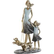 Dkd Home Decor Dekorativ Blå Gylden Harpiks Moderne Familie (16 x 9,5 x 24 cm) Dekorationsfigur