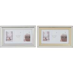 Krystal Rammer Dkd Home Decor Sølvfarvet Gylden Traditionel (47 x 2 x 29 cm) (2 enheder) Ramme