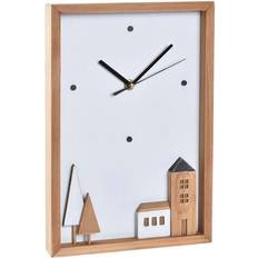 Dkd Home Decor Træ Hvid Huse (20 x 4 x 30 cm) Vægur