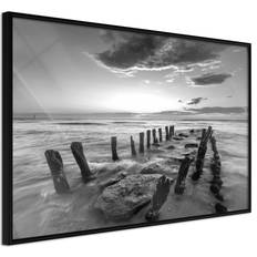 Artgeist med ramme Old Breakwater Sort 60x40 Plakat