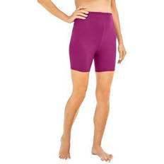 Plus Women's Swim Boy Short by Swim 365 in Fuchsia (Size 30) Swimsuit Bottoms