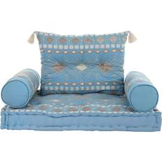 Hilos y Materiales de Costura Dkd Home Decor Garden chair Blue Cotton (90 x 50 x 55 cm)