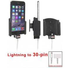 30 pin lightning Brodit Passiv mobilholder m. kabeltilslutning lightning til 30 pin adapter til Apple iPhone 6/6S/7/8 515660