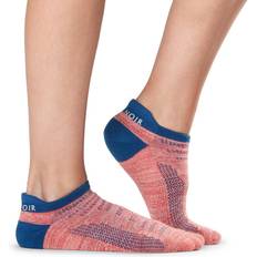 Womens/ladies Two Tone Sports Socks (coral/blue)