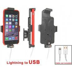 Brodit Passiv mobilholder m. kabeltilslutning lightning til USB til Apple iPhone 6/6S/7 m. el. u. beskyttelsescover 514662