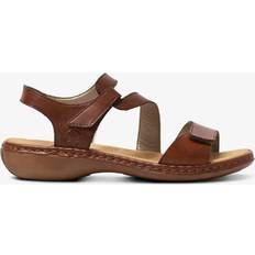 Rieker Sfera Womens Riptape Sandali - Tan