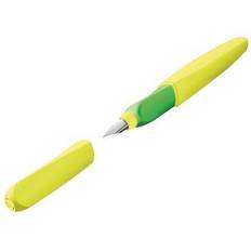 Gule Fyllepenner Pelikan Füllhalter Twist P457 M Neon Gelb 2TP Blister