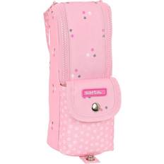 Vaaleanpunainen Kynäkotelot Safta School Case Love Yourself Pink (6 x 21 x 6 cm)