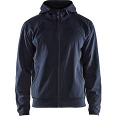 Hoodies - Rød Sweatere Blåkläder Hættetrøje Full Zip - Sort/Gul