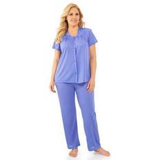 Exquisite Form Plus Women's Short Sleeve Pajama by Exquisite Form in Victory Violet (Size 2X)