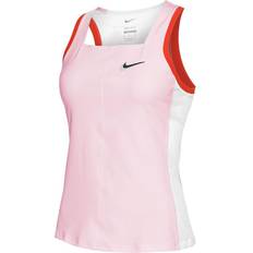 Dam - Röda - Tennis Överdelar Nike Tennislinne NikeCourt Dri-FIT Slam för kvinnor