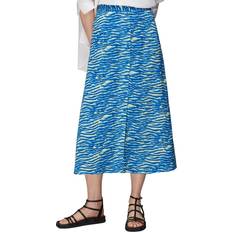 Multicoloured Skirts Whistles Women's Seafoam Button Front Skirt Blue/Multi