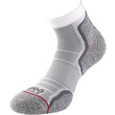 Kvinnor/Ladies Run Ankle Socks White/Grey