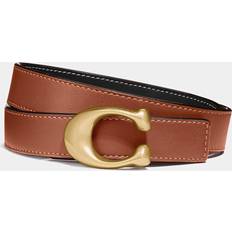 Coach Women Belts Coach Women's 25mm Sculpted Reversible Belt 1941 Saddle