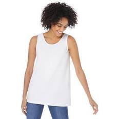 Woman Within Women Tank Tops Woman Within Plus Women's Scoop Neck Tank in (Size 4X) Top