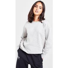 Beige Suéteres Under Armour Essential Fleece Crew Sweatshirt - Gray