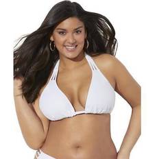 Bikini Tops Swimsuits For All Plus Women's Beach Babe Triangle Bikini Top in (Size 20)