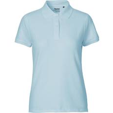 Neutral Økologisk Dame Klassisk Polotrøjer (Baby Blue, 2XL)