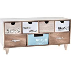 Wooden Beach Jewellery Box - Brown