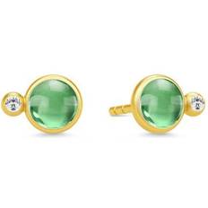 Julie Sandlau Prime Earrings - Gold/Green/Transparent