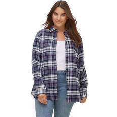 Plaid shirts for women Ellos Plus Women's Plaid Flannel Shirt in Plaid (Size 4X)
