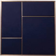 Blå Opslagstavler Please Wait to be Seated PWTBS Nouveau Pin Medium Navy Blue/Brass Opslagstavle