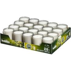Transparent Stearinlys Bolsius Refill til fyrfadsstager, 80 stk 24 timer Stearinlys
