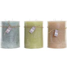 Brown Candles & Accessories Dkd Home Decor Vanilla Wax Basic (14,5 x 14,5 x 20 cm) (3 Units) Candle